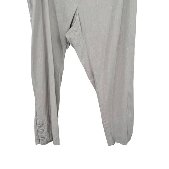 J.Jill Linen Stretch size XL Petite Pants Light Gray cropped - Picture 4 of 7